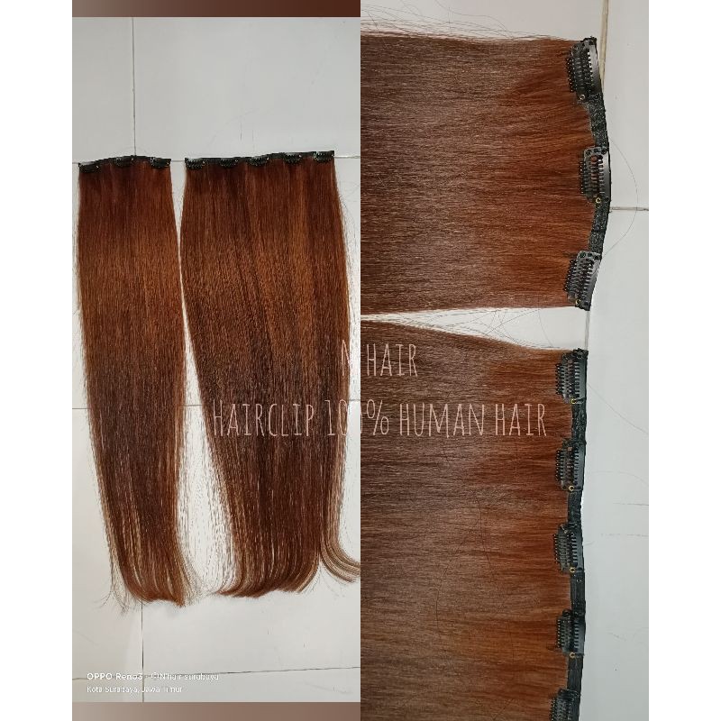 HAIR CLIP RAMBUT ASLI/100% human hair
