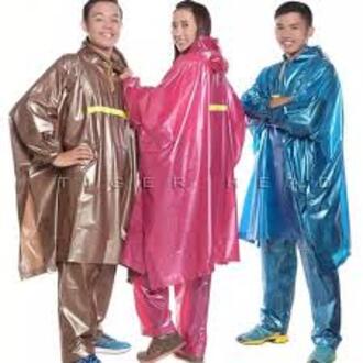 JAS HUJAN TIGER HEAD PONCHO LENGAN CELANA