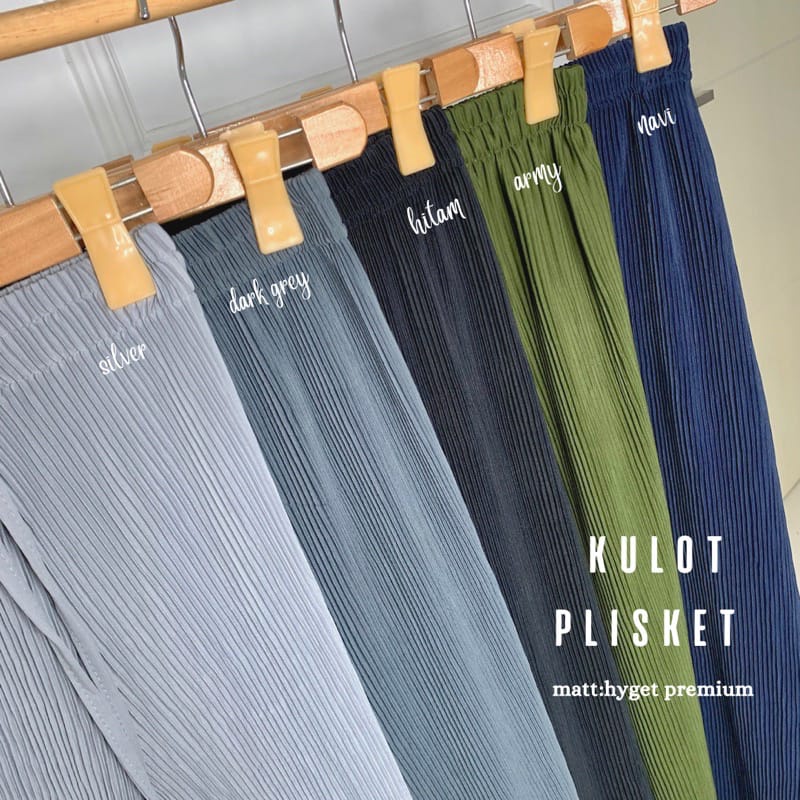 KULOT PRISKET LIDI BY SHAFEEA/CELANA KULOT PRISKET LIDI BY SHAFEEA-NAVY