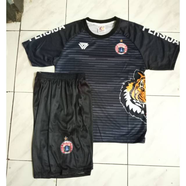 Jersey setelan anak persija roar macan hitam