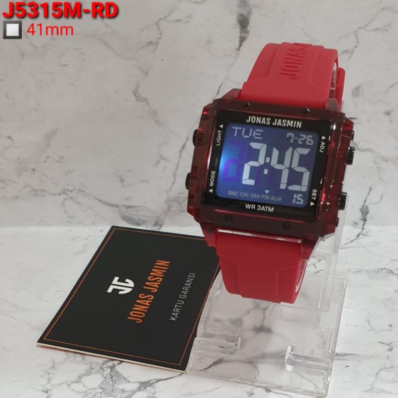 JAM TANGAN WANITA JONAS JASMIN JJ 5315 ORIGINAL TALI RUBBER TAHAN AIR JAM TANGAN ORIGINAL