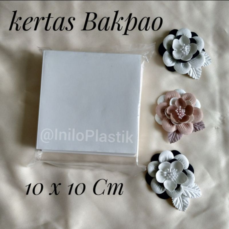 

Kertas Alas Bakpau Kotak / Bakpao Paper Kotak 10x10 cm @1pack