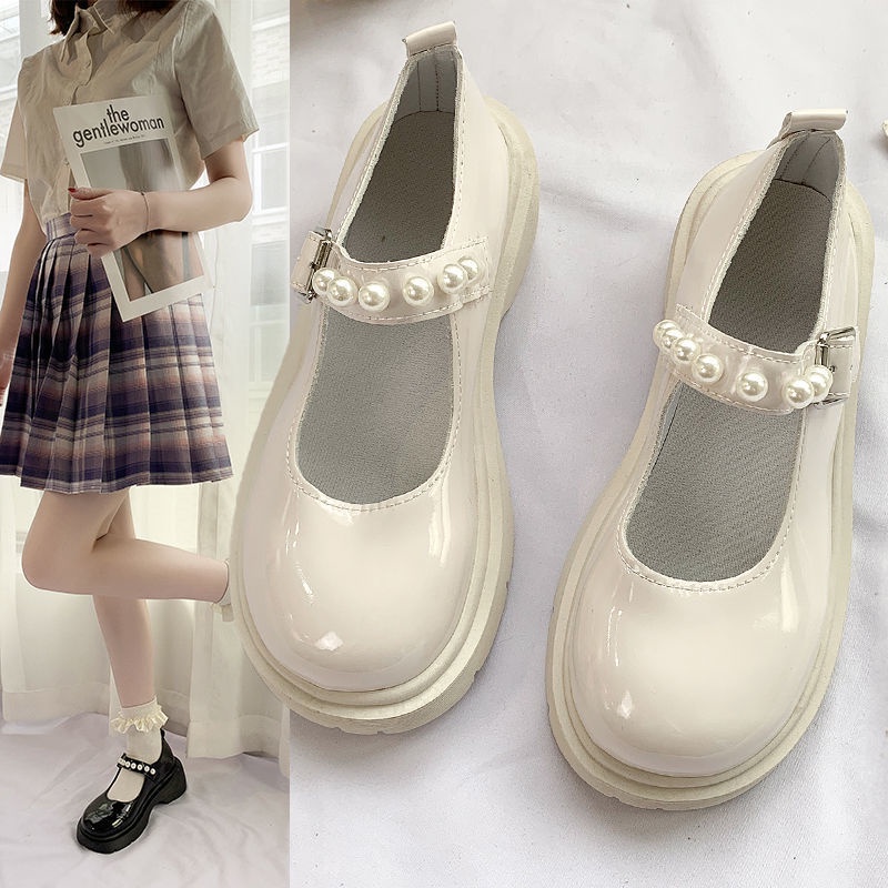 Sepatu Kerja Wanita Kasual Mutiara Import Sepatu Loafers Perempuan Casual Pearl Look Women Boots SK-028