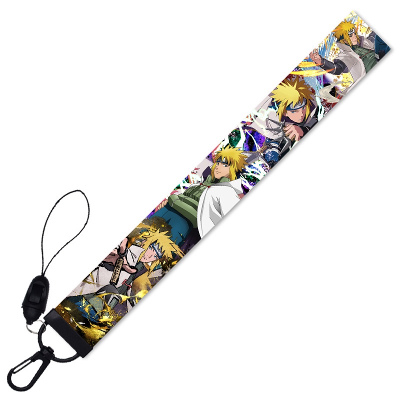 Tali Lanyard Motif Naruto Untuk Gantungan Kunci