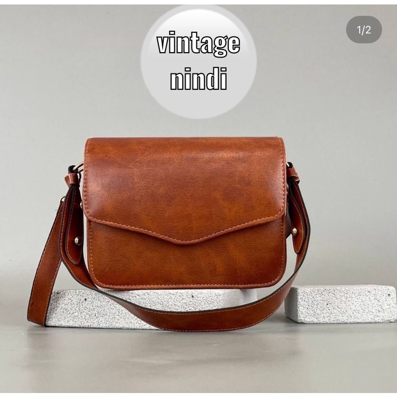 VINTAGE NINDI / TAS VINTAGE / TAS PREMIUM / TAS TERBARU /  TAS BEST SELLER / TAS SLEMPANG / SLINGBAG