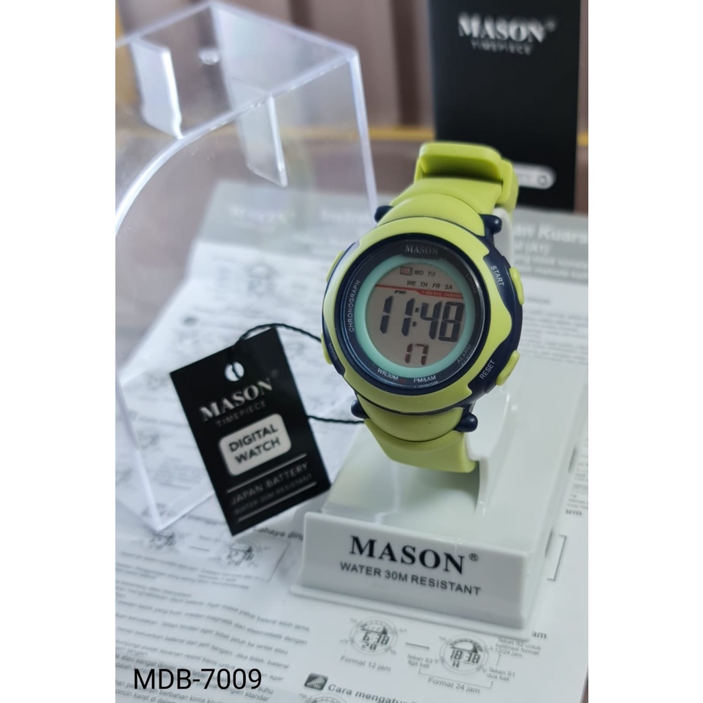 Jam Tangan Wanita H7404M Digital Tali Rubber Tanggal Aktif Free Box &amp; Baterai