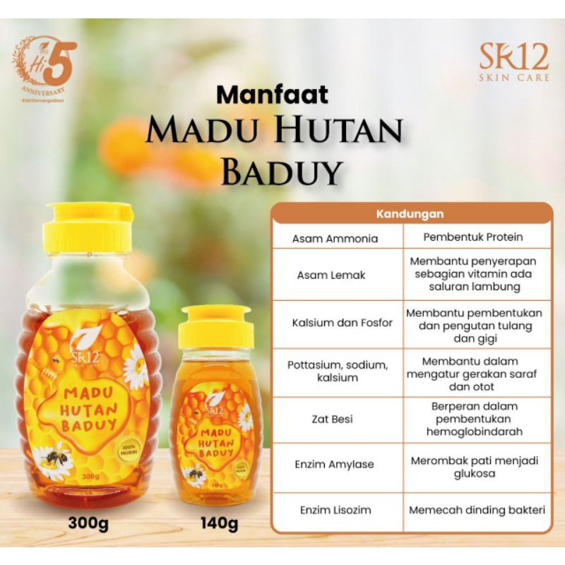 

MADU HUTAN BADUY SR12 100% MADU MURNI (PENAMBAH NAFSU MAKAN ANAK)140gr