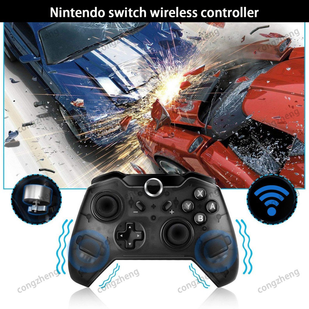 Remot Kontrol Gamepad Joypad Nirkabel Bluetooth Untuk Nintendo Wii U Pro Shopee Indonesia