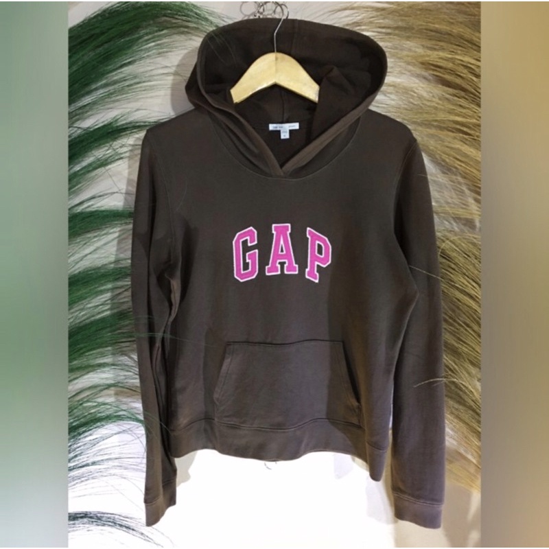 Sweater Hoodie GAP Brown Coklat Female