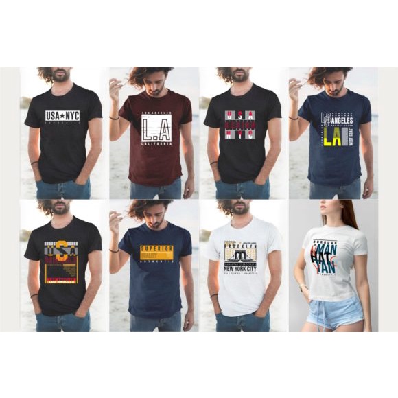 Urban Street T-Shirt Design Bundle - Photoshop &amp; Illustrator