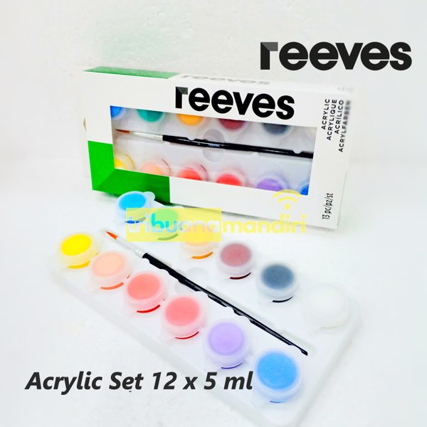 

Reeves Acrylic Set - Cat Akrilik set 12 Warna - 5 ml