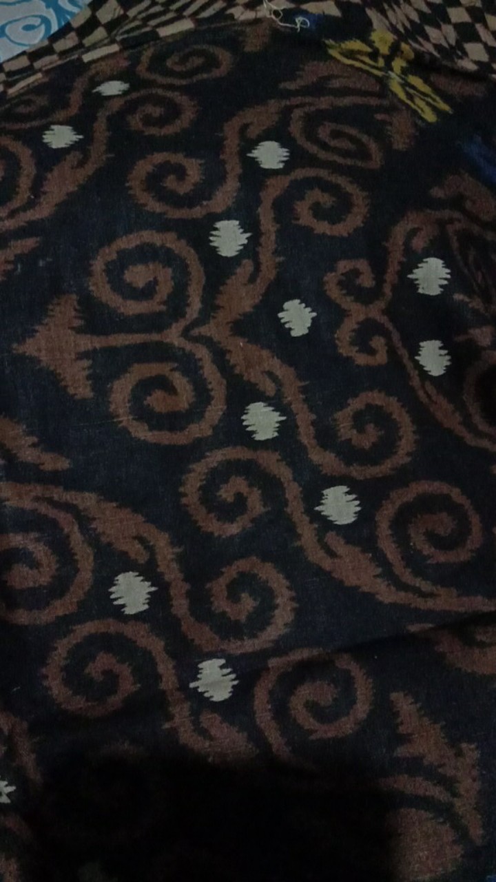 Batik Tunik Shibori Jumputan Terbaru Size S-3l / Hrb026 Yelbor Navbor / Biru Putih / Original..