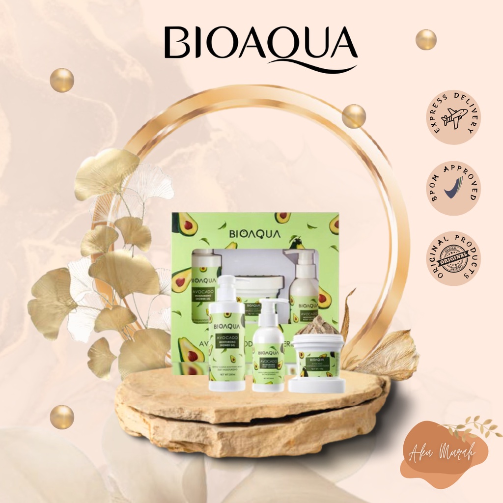 ✨ AKU MURAH ✨ BIOAQUA Avocado Body Care Series Set 200ml+100g+100ml