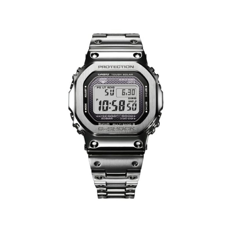 Jam Tangan Pria Merk G Shock Type Gmw-B5000 Silver Original Bm Baterai Free Box