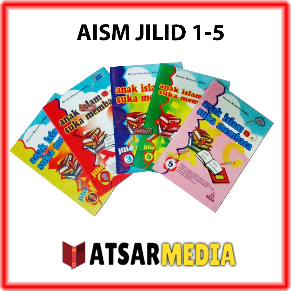 Buku Anak Islam Suka Membaca AISM Jilid 1 2 3 4 5 Nurani Modul Belajar Membaca TK PAUD