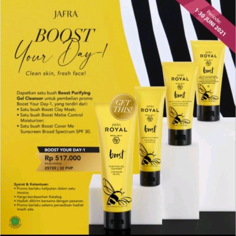Paket Royal Boost Kuning Jafra Free Cleanser