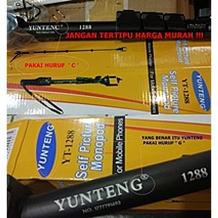 TERBAIK paket tongsis yunteng remote + tripod yunteng