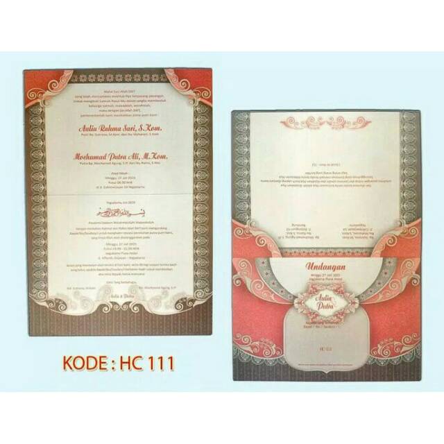 Blangko undangan HC 111