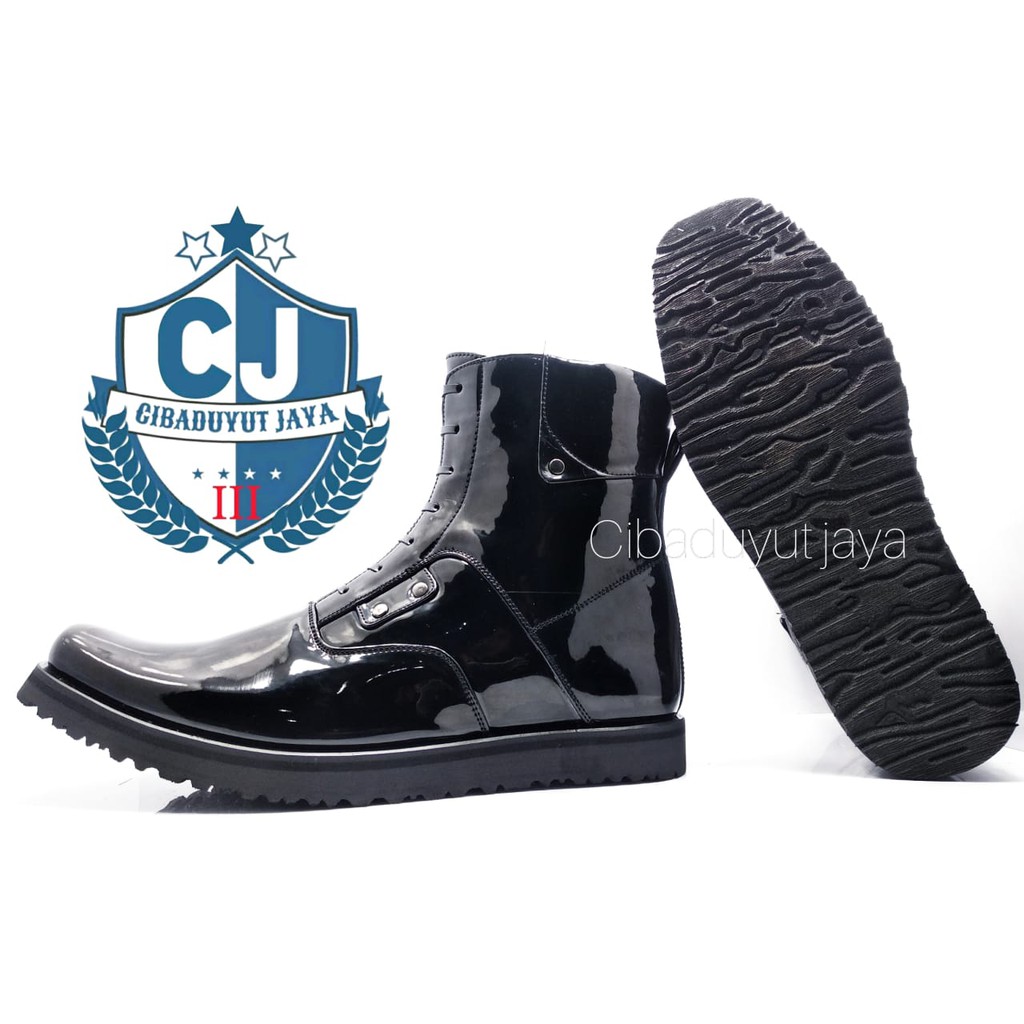 SEPATU PDH TNI POLRI DISHUB SEPATU KERJA PLATFORM KILAP TANPA SEMIR TERMURAH!