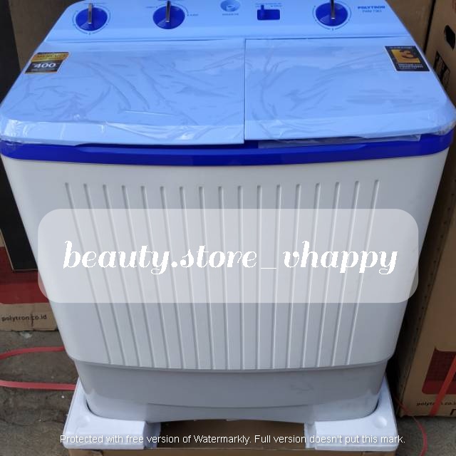 Mesin Cuci 2 Tabung POLYTRON PWM 8363 8 Kg Garansi Resmi Khusus Jawabarat Jabodetabek (Kota bandung dan Cimahi Bisa COD)