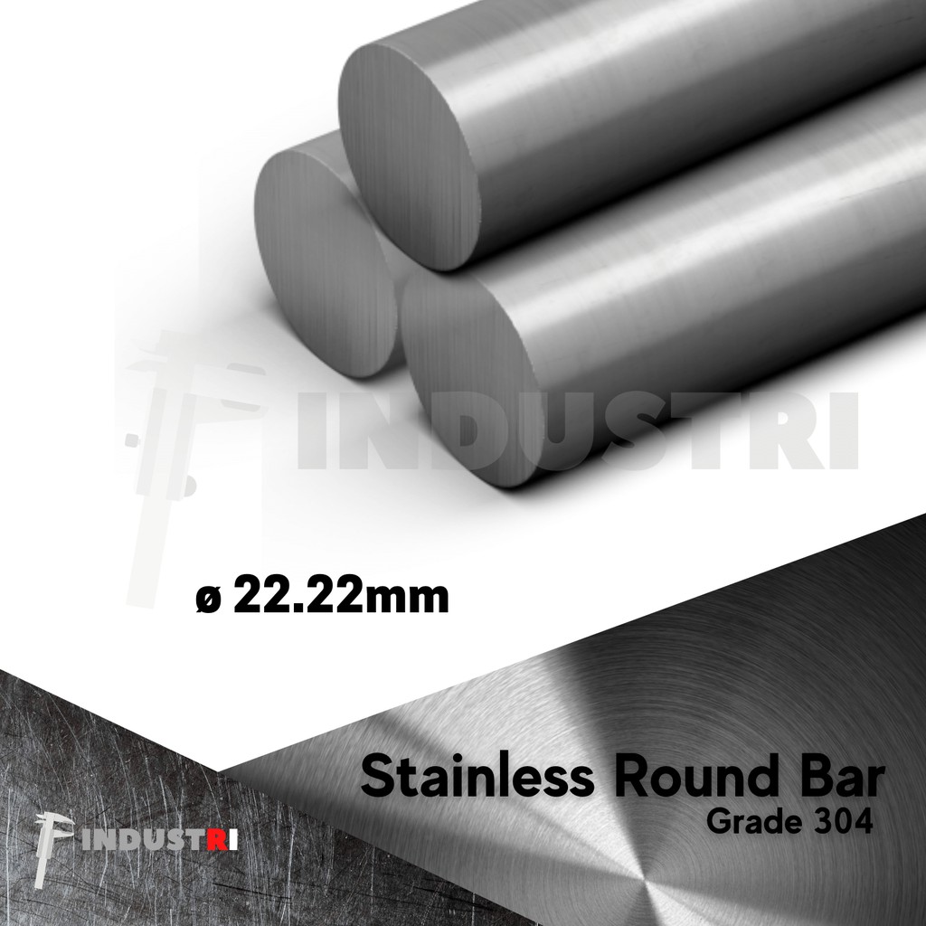 AS SUS 304 diameter 22.22mm (7/8 inch) |AS besi stainless per 100 mm