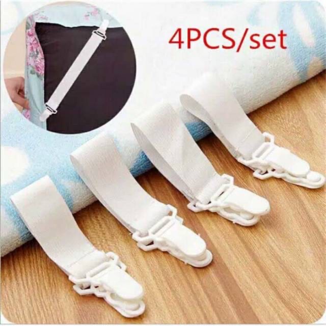 WJ132 Pengait Sprei Karet Jepitan Sudut Sprei Sheet Gripper (1pack isi 4pcs)