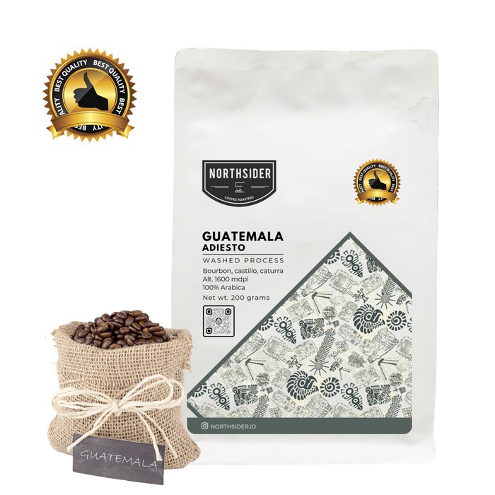 

BIJI KOPI ARABIKA GUATEMALA ADIESTO WASHED 200GR NORTHSIDER COFFEE - kkp2214