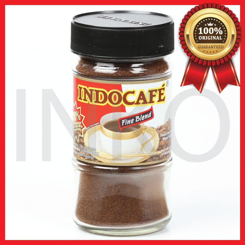 

INDOCAFE FINE BLEND GOURMET INSTANT COFFEE REFILL JAR 100GR