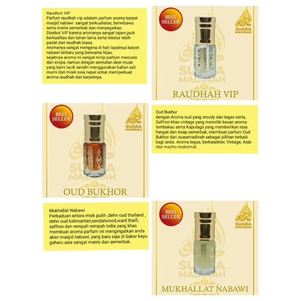 SuaraMadinah Parfum Mukhallat Suara Madinah Non Alkohol Mukhallat Nabawi Amir Makkah
