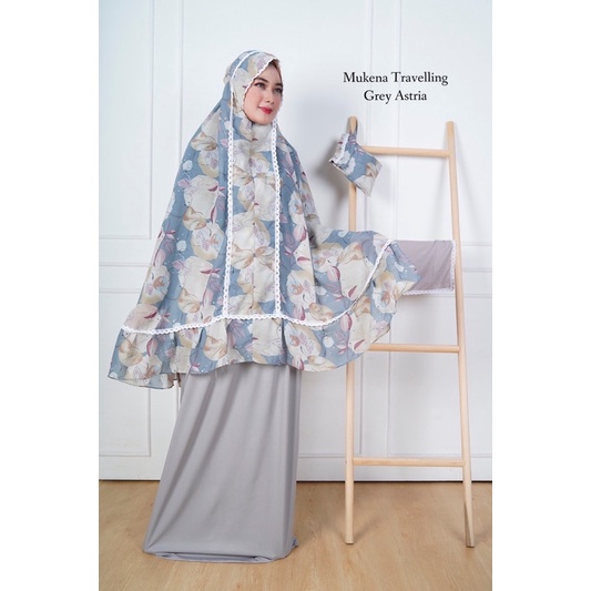 Mukena Travelling 2in1 /Mukena Dewasa Resleting Premium