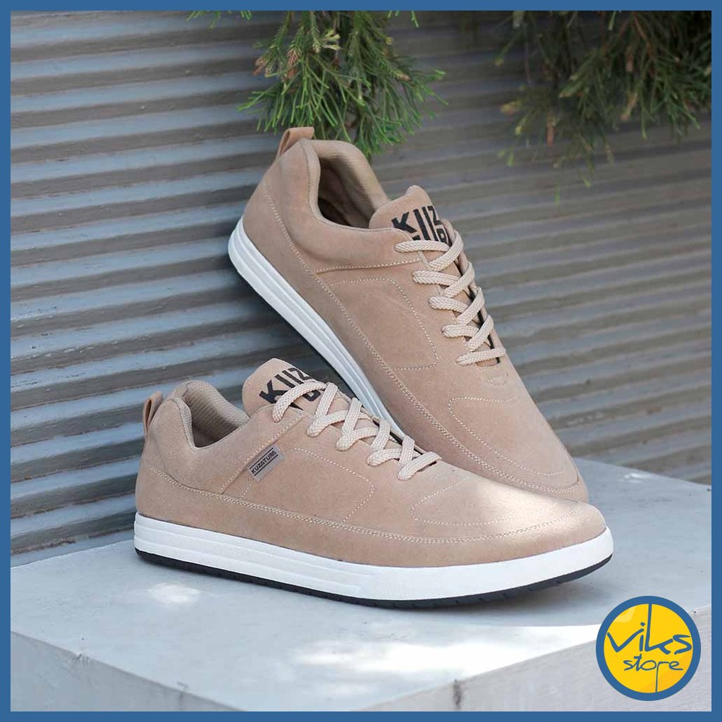 Sepatu Sneakers Pria Cowok Tali Style Casual Distro Kuzatura Original Suede Lokal Premium Elegan