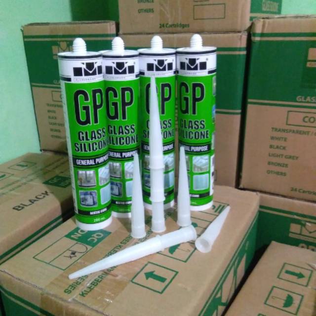 

Lem silikon merk GP Klebermen type asam