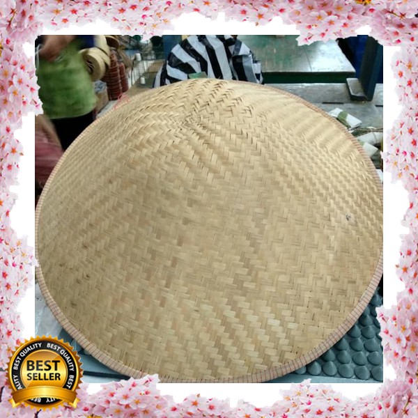 TOPI PETANI CAPING BAMBU TUDUNG VIETNAM LEBAR 50 CM