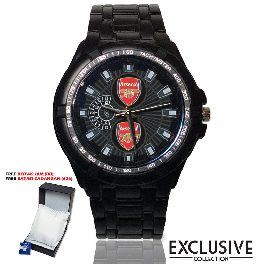 (Bagus Bossku) Jam ARSENAL Rantai Sport