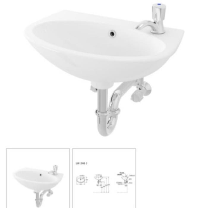 Washtafel Washtafel Toto 246 Paket Hemat Lengkap/Tempat Cuci Tangan/Wastafel