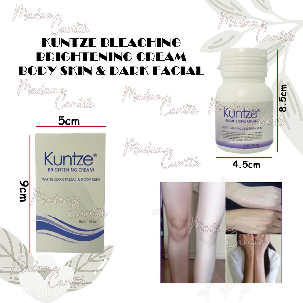 ✿ MADAME ✿ KUNTZE BLEACHING BRIGHTENING CREAM WITH DARK FACIAL &amp; BODY SKIN