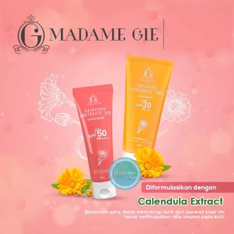 Madame Protect Me Sunscreen SPF 30 PA +++ With Calendula - Skincare Sunblock | Let's Glow Tinted Sunscreen