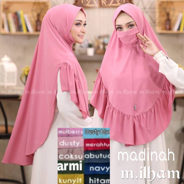 Jilbab masker MADINAH / Niqob MADINAH / Jilbab cadar MADINAH ori ILHAM