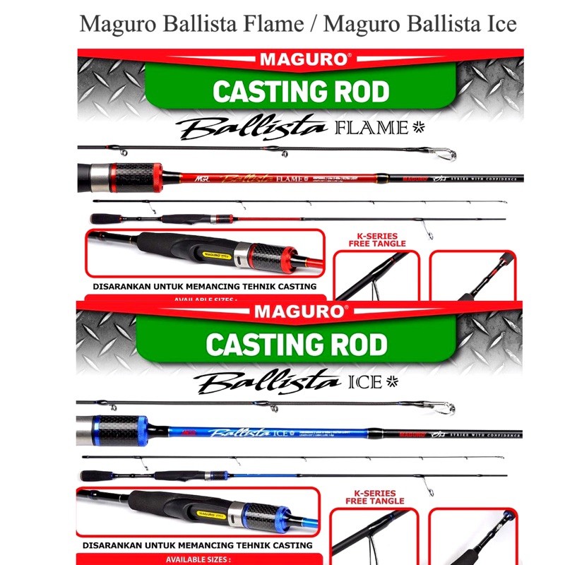 Joran Spinning Maguro Ballista Flame / Ballista Ice