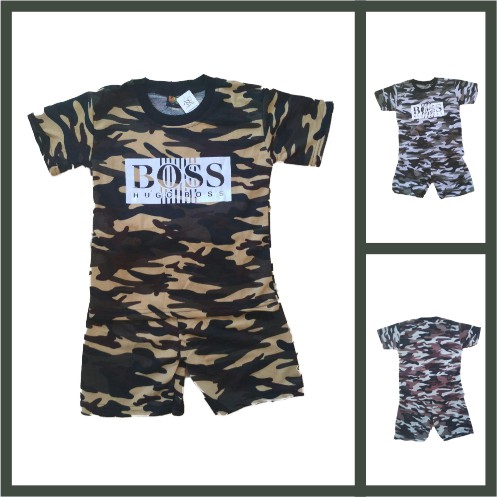 Baju Anak Army Setelan Army Pendek