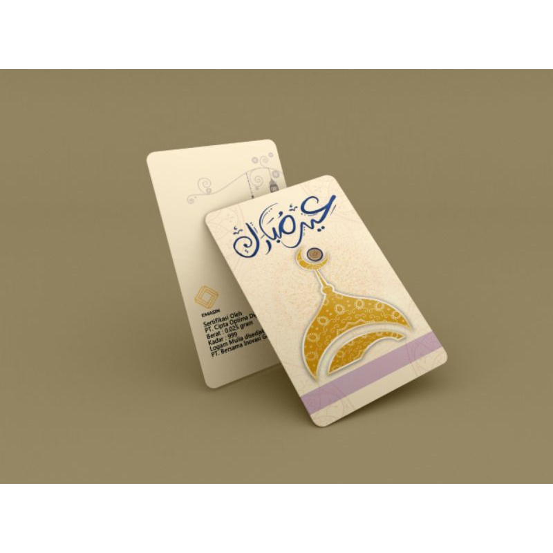 Logam Mulia Emas 24k 0.025 - 0.1gr Emasin Gold Edisi Idul Fitri