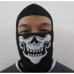 Masker Ninja Full Face Tengkorak/Sarung Kepala Helm/Masker Motor***TOP