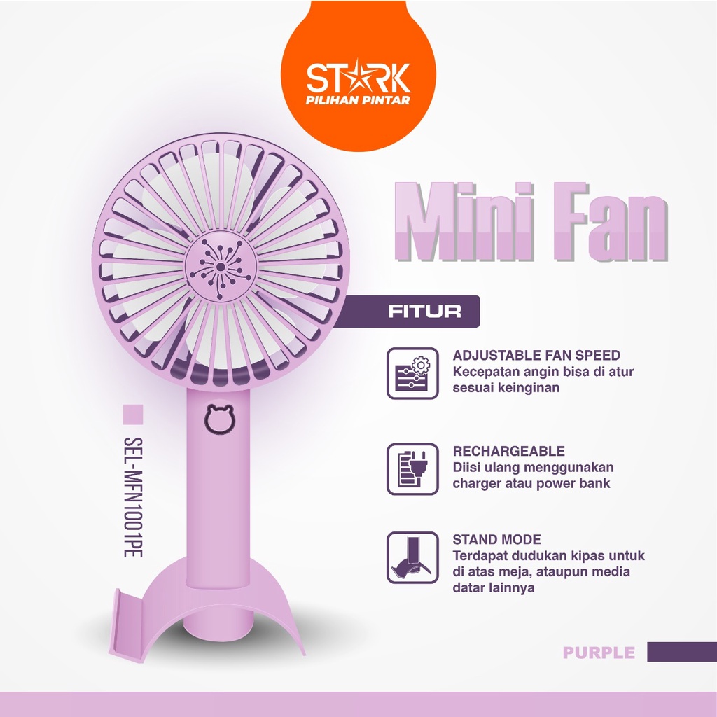 Kipas Angin Mini / Mini Portable Fan STARK