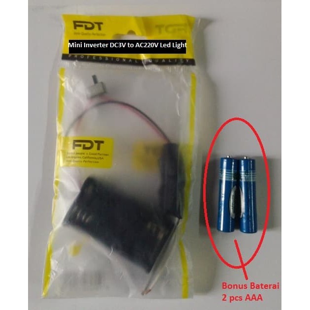 Mini Inverter DC3V to AC220V LED Light