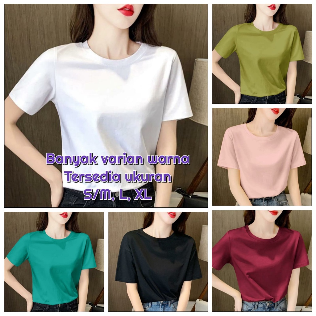 MUKZHOP / BAJU OBLONG POLOS / fashion cewek / kaos distro / terbaru