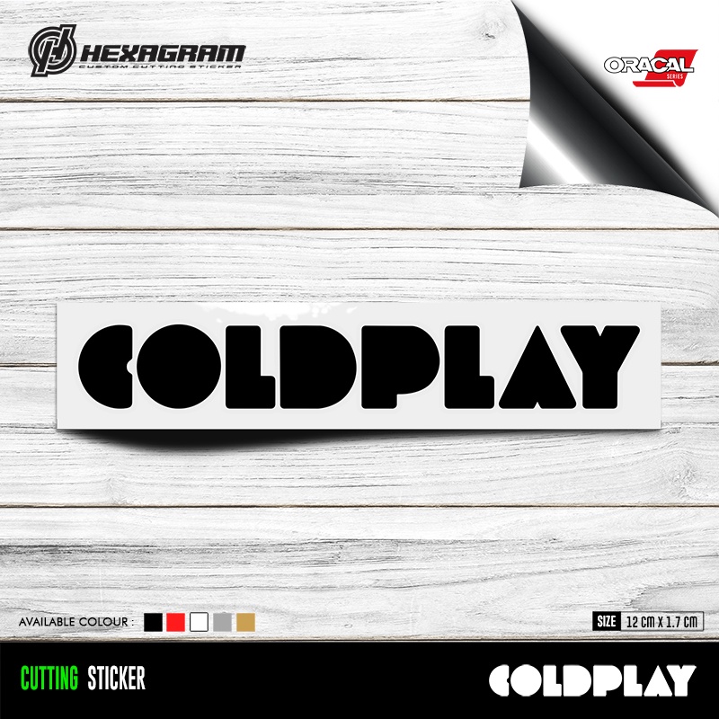 Cutting Sticker Coldplay | Stiker Cutting Coldplay | Coldplay