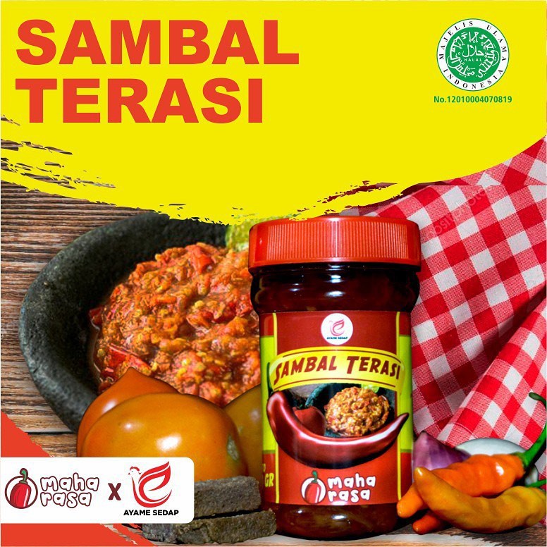 

Sambal Terasi Maharasa Ayame Sedap Enak