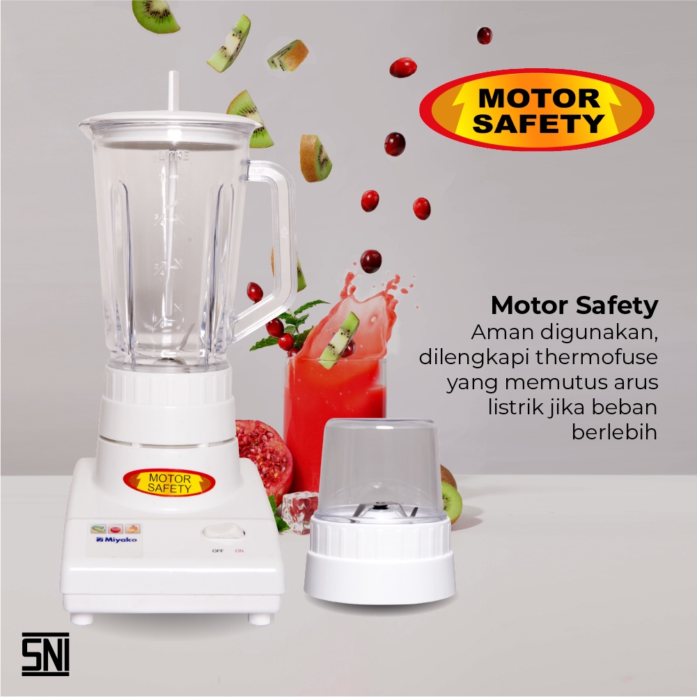 BLENDER MIYAKO PLASTIK 1 LITER 2 IN 1 BL 101 PL ISI 2 ORIGINAL GARANSI RESMI