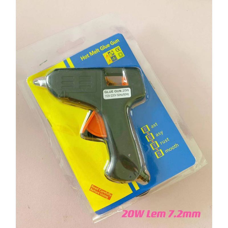 Kenmaster Glue Gun 20 Watt - Lem Tembak Cepat Panas