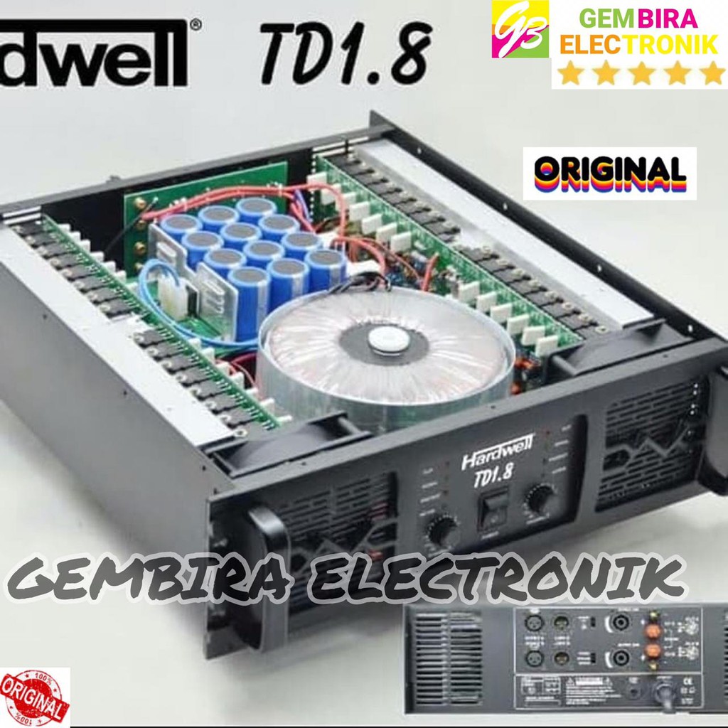 Power hardwell td 1.8 original amplifier td1.8 audio sound system 1 8